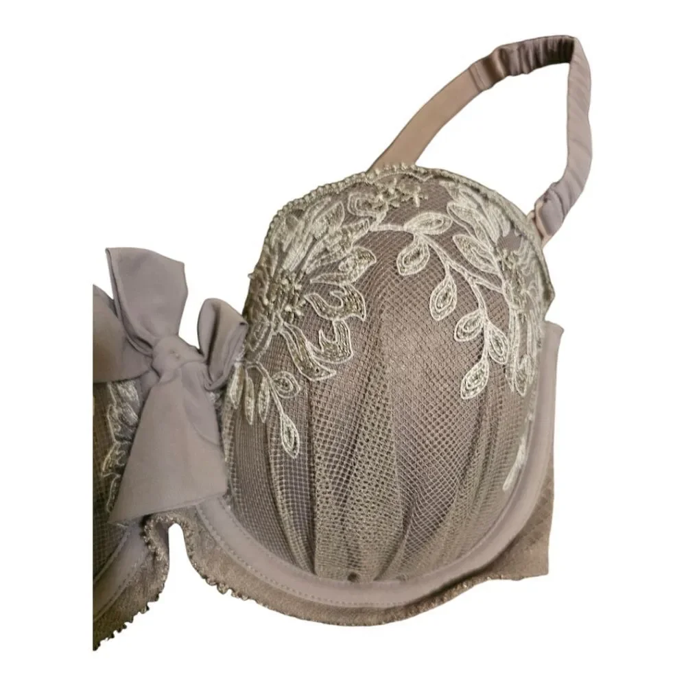 AFFINITAS Lavender Lace Padded Underwire Bra -‎ Size 32DD - Picture 4 of 9